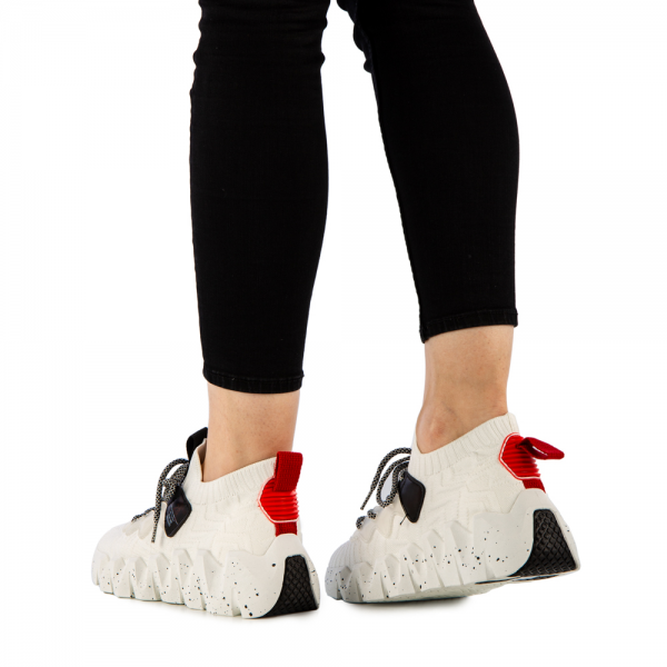 Γυναικεία αθλητικά παπούτσια Briela λευκά, 4 - Kalapod.gr